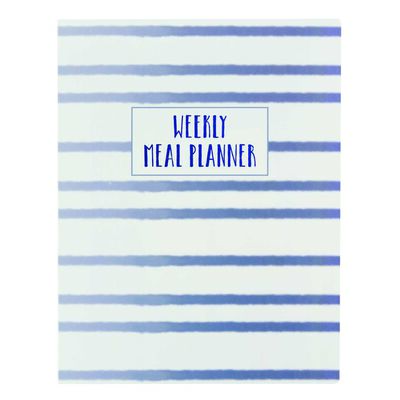 True Blue Weekly Meal Planner Notebook